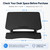 Mount-It! 35.5" Standing Desk Converter with Keyboard Tray – Adjustable Sit Stand Desk Riser for Dual Monitors – Dual Gas Spring Height Adjustable Desktop Workstation Topper – Black