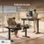 Desktronic HomeOne Standing Desk 54x28 — Ergonomic Sit Stand Home Office Desk, Made in Europe, Electric Dual Motor Height Adjustable, USB & USB-C Charging, Wobble-Free, Touchscreen, 3 Memory Presets