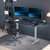 VIVO Electric 60 x 30 inch Standing Desk with Concealed Cable Trays and Full-Size Mouse Pad, Dual Motor Memory Controller Height Adjustment, Black Top Gray Frame, DESK-KIT-E2G-P3B