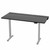VIVO Electric 60 x 30 inch Standing Desk with Concealed Cable Trays and Full-Size Mouse Pad, Dual Motor Memory Controller Height Adjustment, Black Top Gray Frame, DESK-KIT-E2G-P3B