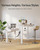 CubiCubi 60" x 30" Standing Desk with Drawers, Height Adjustable Electric Workstation, Computer Sit Stand Up Table with Large Storage Shelf 4 Drawers and 2 Hooks, White