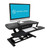 VERSADESK PowerPro 40" Electric Standing Desk Converter - Adjustable Height Desktop Riser with USB Charging Outlet & Detachable Keyboard Tray - Holds 80 lbs Large & Small Items | Black