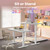 HUANUO 71 x 30 inch Electric Standing Desk Adjustable Height, 4 Memory Height Settings, Sit Stand Up Desk for Home Office & Computer Workstation, White