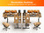 WALKINGDESK 63X55 Inches Reversible L Shaped Standing Desk Height Adjustable with Cup Holder, Electric Corner Computer Desk, Sit Stand up Home Office Desk, Ergonomic Gaming Desk, Rustic Brown