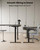 YORIWELL 75X61 Inches Reversible L Shaped Standing Desk Height Adjustable, Electric Corner Computer Desk with Cup Holder, Sit Stand up Home Office Desk, Ergonomic Gaming Desk, Black