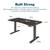 Vari Ergo 54x26 Electric Standing Desk – Height Adjustable Sit Stand VariDesk + Curved Waterfall Edge, 4 Memory Settings, Quick Assembly, Cable Management, 200 lb Capacity – Espresso (2 Boxes)