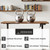 Solid Wood Electric Standing Desk 55"x23.6"Home Office Desk,Adjustable Workbench with 3 Stages Single Motor, Computer Workstation with T-Shaped Metal Bracket,Walnut Standing Table for Gaming(1 Box)