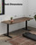 SANODESK Dual Motor Electric Standing Desk 79 x 32 Inches, Height Adjustable Sit Stand Desk with Large Splice Board for Home Office, Computer Workstation, Study & Gaming, Black Frame/Black Walnut Top