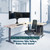 Vari ComfortEdge 80x60 L-Shape Electric Standing Desk – Height Adjustable Sit-Stand VariDesk for Corner Office with Reversible Left/Right Design + Reclaimed Wood/Slate Legs (Ships in 3 Boxes)