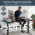 Electric Standing Desk Adjustable - 60 x 30 Inch Sit Stand Desk with Flip-Top Cable Management,Mouse Pad,Clamp Power Strip,Dual-Beam Frame,3 Memory Preset Height Adjustable for Home Office