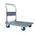 Heavy Duty Platform Truck Flat Moving Cart Hand Trucks Steel Push Dolly,Hand Trucks Heavy Trailer Steel Platform Cart with Handle and Silent Wheels for Warehouse Airport Moving Large Load Ca