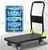 Foldable Push Hand Cart Foldable Push Hand Cart for Loading and Storage Platform Truck Trolley with 360 Degree Swivel Wheels Large Loading Capacity Dolly Cart