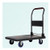 Platform Truck Cart Platform Truck with Plastic Panel and Thicken Metal Foldable Handle Push Cart with Mute Wheels for Home Office Load Capacity 660lb Push Cart Dolly (Size : Mute-Thicken)