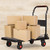 Platform Truck Cart Platform Truck with Plastic Panel and Thicken Metal Foldable Handle Push Cart with Mute Wheels for Home Office Load Capacity 660lb Push Cart Dolly (Size : Mute-Thicken)