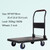 Platform Truck Cart Platform Truck with Plastic Panel and Thicken Metal Foldable Handle Push Cart with Mute Wheels for Home Office Load Capacity 660lb Push Cart Dolly (Size : Mute-Thicken)