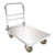 ZGLINMZ Platform Truck Cart Steel Platform Truck with Foldable Handle Easy Storage Rolling Flatbed Cart for Home Office Warehouse Durable Moving Hand Truck Push Cart Dolly (Size