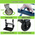 3 in 1 Folding Hand Truck, 600Lbs Capacity, Heavy Duty Collapsible Cart with Retractable Handle and 4 Rubber Wheels, Moving Dolly for Moving Home, Office, Food Service, Shopping Mall, Warehouse