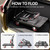 Upgraded Foldable Push Cart Dolly | 760 lbs. Capacity Moving Platform Hand Truck | Heavy Duty Space Saving Collapsible | 5‘’ TPR 360-Degree Silent Wheels | 2 Swivel Wheels and 2 Rigid Wheels