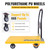 Foldable Heavy Duty Push cart, 660 lbs Dolly with Swivel Wheels for Home、Warehouse or Garage - Yellow