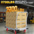 Heavy Duty Foldable Platform Truck - 2700LB Capacity Steel Push Cart, 40"x24" Oversized Flatbed with 5" Swivel & Fixed Wheels, Industrial Hand Truck for Warehouse Moving