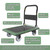 WUD Push Cart, Folding Mobile Platform Trolley,Thickened and Reinforced, 360° Swivel Wheels,30.3 “L x 19.7 ”W, 900 lb. Green Dolly cart with Wheels