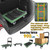 WUD Push Cart, Folding Mobile Platform Trolley,Thickened and Reinforced, 360° Swivel Wheels,30.3 “L x 19.7 ”W, 900 lb. Green Dolly cart with Wheels
