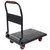 330 lb Folding Platform Truck Cart with 4" Silent TPR Wheels, Heavy Duty Flatbed Push Cart Dolly, Foldable Moving Utility Cart for Warehouse Garage Office Home, Black