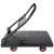 330 lb Folding Platform Truck Cart with 4" Silent TPR Wheels, Heavy Duty Flatbed Push Cart Dolly, Foldable Moving Utility Cart for Warehouse Garage Office Home, Black