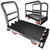 2IN1 Heavy Duty Panel Truck Cart,42" x 24" Flatbed Cart w/1Front&2 Side Handrails,2200 lbs Capacity Drywall Cart&Lumber Cart, Platform Truck w/2 Swivel Casters, All-Steel Hand Truck,Push Cart