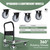 WUD Push Cart, Folding Mobile Platform Trolley,Thickened and Reinforced, 360° Swivel Wheels,35.4 “L x 23.6 ”W, 1100 lb. Green Dolly cart with Wheels