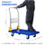 SunHalo Gear Flat Push Cart Dolly, Foldable Flat Bed Cart,Platform Cart Truck with 4 Wheels,440lb Weight Capacity Folding Platform Truck with Handle for Moving and Loading,360 Degree Swivel,(Blue)