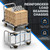 PHEXOD Extra Large Platform Truck Cart, 44 x 28 Heavy Duty Push Cart Dolly 2500 LBS Capacity, Flat Cart with Non-Slip Mat and 6" Swivel Brake Wheels
