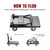 TIDY PALM Upgraded Foldable Push Cart Dolly | 660 lbs. Capacity Moving Platform Hand Truck | Heavy Duty Space Saving Collapsible | 4‘’ TPR 360-Degree Silent Wheels | 2 Swivel Wheels and 2 Fixed Wheels