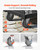 VEVOR Platform Truck Push Cart Dolly, 1000LBS Heavy Duty Folding Platform Truck with 360° Swivel Wheels, Flat Bed Cart with Space Saving Push Handle for Garage/Basement/Office/Warehouse