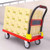 Heavy Duty Platform Truck Flat Moving Cart Hand Trucks Steel Push Dolly,Folding Push Cart Dolly with Flatbed Platform Multifunctional Hand-Pulled Trolley for Household Portable and Foldable