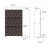 Kozyard Metal Privacy Screen 74" H x 47.2" W Decorative Outdoor Divider with Stand Panels Freestanding Screen Set for Deck Patio Balcony Garden Outdoor&Indoor(Black/Cube)