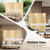 JOSTYLE Room Divider 4 Panel Folding Privacy Screen, Bamboo Room Divider Screen - 6 ft. Tall Wall Divider for Room Separation Freestanding Partition Separators, Beige, 70.9" H x 79.9" W