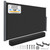 HOMEDEMO 126" x 71" Retractable Side Awning with Privacy Screen Protection, Carbon Gray Waterproof & UV-Resistant Outdoor Side Pull Shade for Patios, Balconies and Gardens