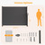 HOMEDEMO 126" x 71" Retractable Side Awning with Privacy Screen Protection, Carbon Gray Waterproof & UV-Resistant Outdoor Side Pull Shade for Patios, Balconies and Gardens