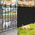 iCover 4x50ft Privacy Screen Fence, Outdoor Fencing Panels, Garden Windscreen Mesh Shade Sail Net Barrier, Include Reinforced Bindings and Brass Grommets Cable Zip Ties, Black