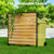 2 Panels No Dig Wooden Privacy Fence Screen, 42" H X 40" W Outdoor Air Conditioner Fences, Hide Trash Bins Or Ac Units, Decorative Garden, Patio, Backyard Fence -Temporary Fencing