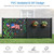 Kozyard 50" W x 48" H Outdoor Privacy Screen with Aluminum Posts, Air Conditioner Fence Panels, Pool Equipment Enclosure, Trash Can Screen Fence Kit for Outside Backyard Patio(Black/3Panels)