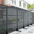 GDNVBRDS 72 Inch Metal Outdoor Privacy Screen Panel, Decorative Privacy Fence for Patio, Garden & Yard, Trash Can Fence Screen, Freestanding, X-Black