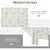 HOMCOM Room Divider 3 Panel, 6FT Tall Folding Privacy Screen, Freestanding Hand-Woven Partition for Room Separation with 360° Hinges, Paper Rope Diamond Weave, White