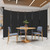 C-Hopetree 6 Panels Room Divider, 6 Ft Tall Indoor Folding Privacy Screen, Portable Partition Separator, Freestanding Separation Temporary Wall for Office, Bedroom, 120" W X 71" H, Black