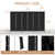 C-Hopetree 6 Panels Room Divider, 6 Ft Tall Indoor Folding Privacy Screen, Portable Partition Separator, Freestanding Separation Temporary Wall for Office, Bedroom, 120" W X 71" H, Black