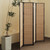 Furnnylane 4 Panel Bamboo Room Divider - 5.6 ft Tall Folding Privacy Screen for Room Separation, Natural Brown Freestanding Partition Wall for Home Office (67" H x 61.4" W)