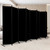 Room Divider and Folding Privacy Screens 8 Panel, 14.67 Ft Wide Partition Room Dividers, Portable Room Divider Panel for Room Separtition, Large Wall Dividers for Room, Office, School,Studio Black