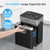 BONSEN 14-Sheet Paper Shredder for Home Office, Heavy Duty Cross Cut Shredder with 5.3 Gal Pullout Bin, Quiet Shredder for CDs/Credit Card/Staple, P-4 Security, Anti-Jam System