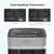 BONSEN 14-Sheet Paper Shredder for Home Office, Heavy Duty Cross Cut Shredder with 5.3 Gal Pullout Bin, Quiet Shredder for CDs/Credit Card/Staple, P-4 Security, Anti-Jam System